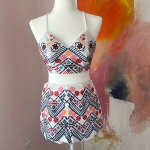 Two piece short set from the online store Lulu’s.